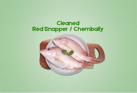 Cleaned Silk Red Snapper / Silk Chembally  (350gm)