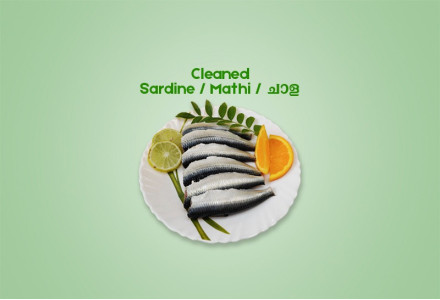 Cleaned Sardine Small/ Mathi / ചാള Small  300gm 