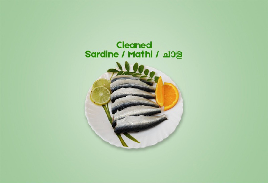 Cleaned Sardine Small/ Mathi / ചാള Small  300gm 